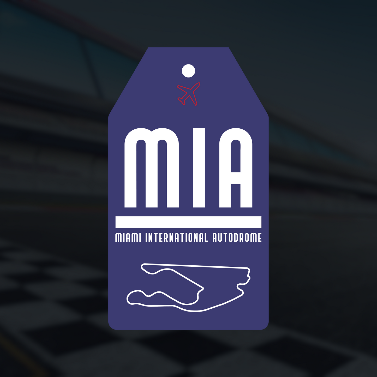 Formula 1 Track Luggage Tag Stickers