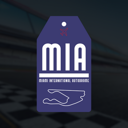 Formula 1 Track Luggage Tag Stickers