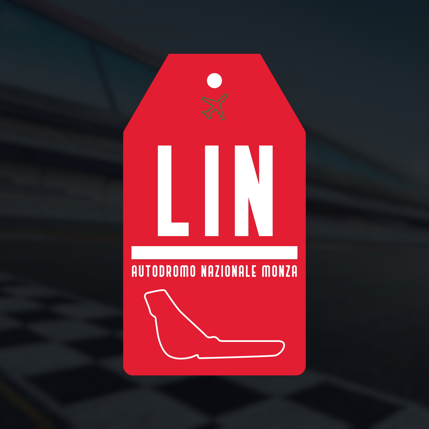 Formula 1 Track Luggage Tag Stickers