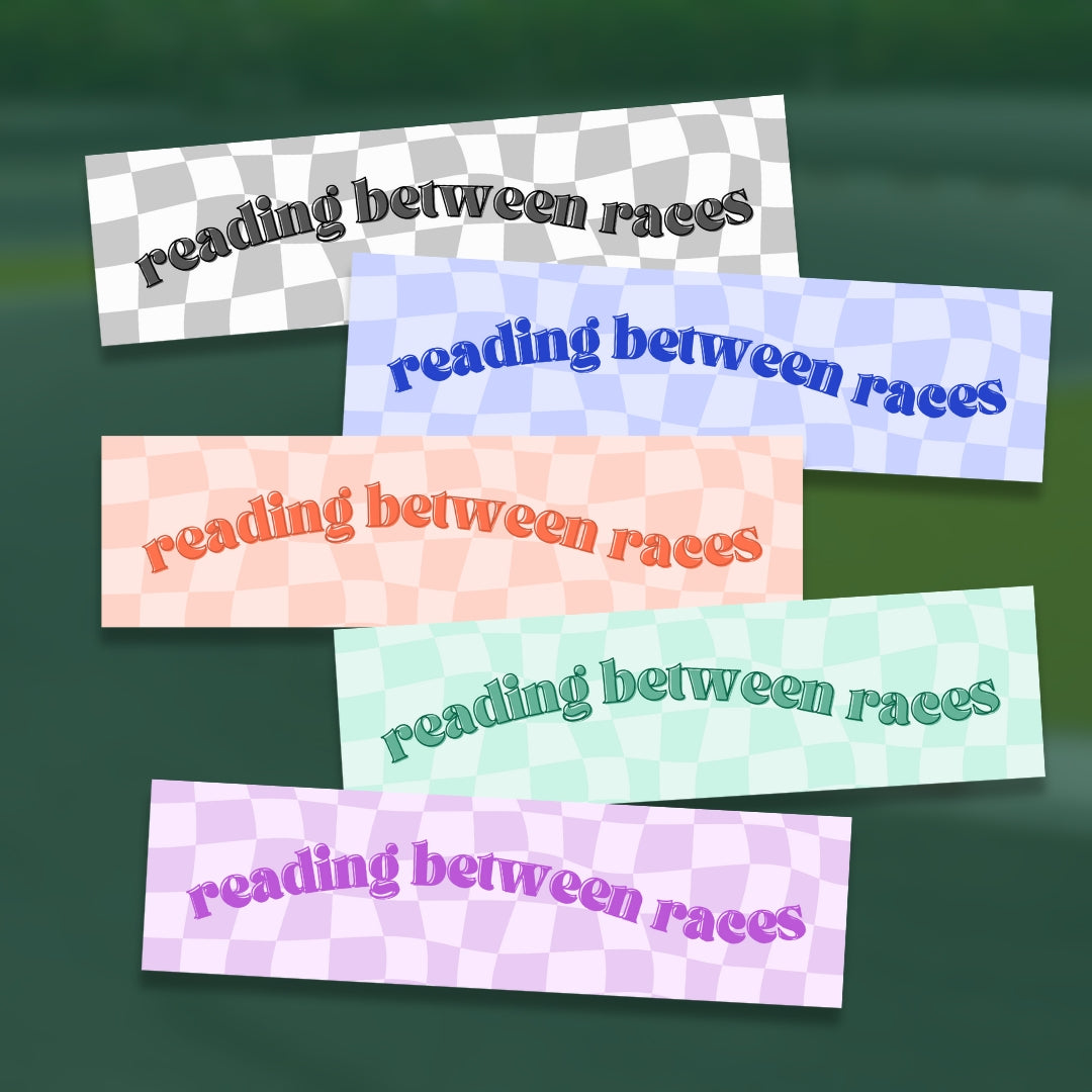 Reading Between Races Motorsport Sticker