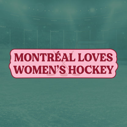 Women's Hockey PWHL Fan Sticker