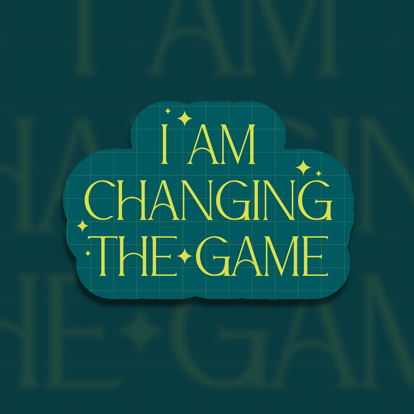 Empowering Women in Sports Quote Sticker - I Am Changing The Game