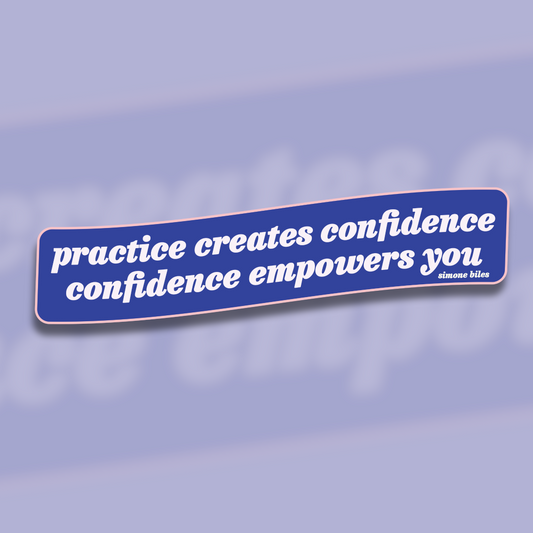 Empowering Women in Sports Quote Sticker - Simone Biles