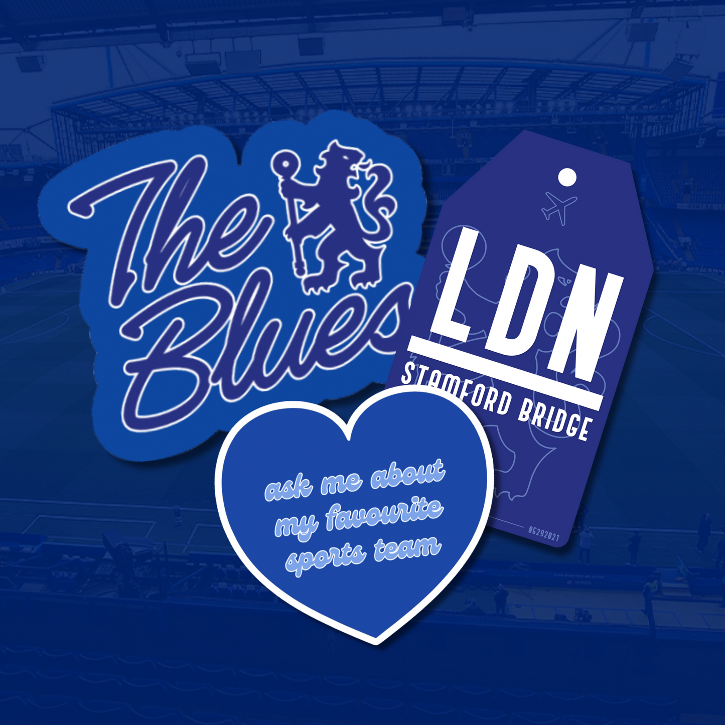 Chelsea FC Fan Sticker Bundle