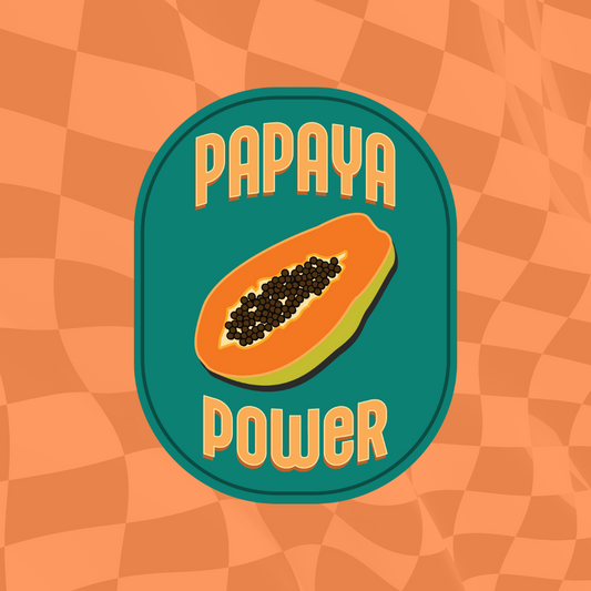 Papaya Power Retro F1 Formula 1 Sticker