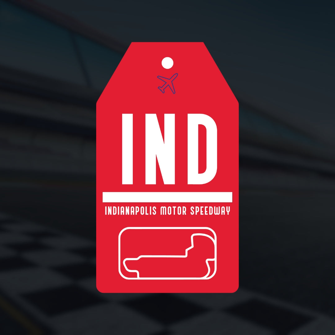 Indianapolis Motor Speedway Luggage Tag Sticker